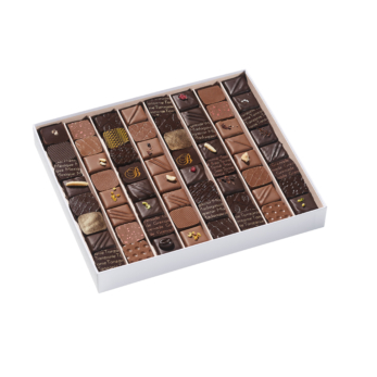 Coffret 128 chocolats - Noir & lait