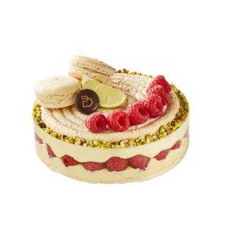 Macaron vanille-framboise