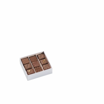 Boite invités 9 chocolats - Lait