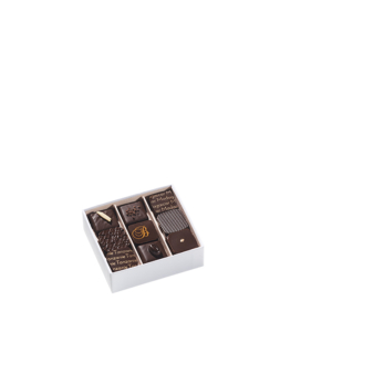 Boite invités 9 chocolats - Noir