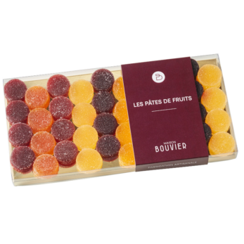 Pâtes de fruits - assortiment de parfums 40 pieces - Maison Bouvier
